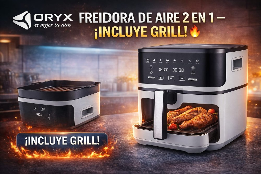 Freidora de Aire Oryx 8L en 1 con Grill