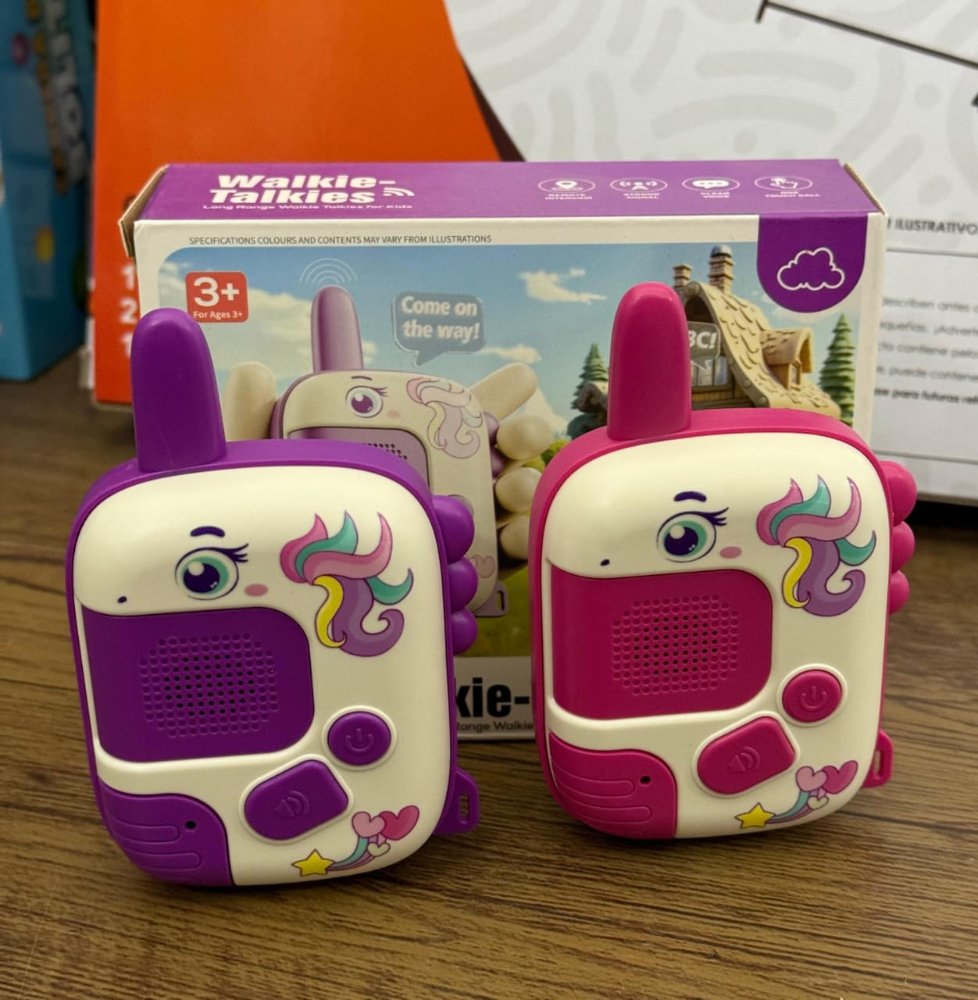 Walkie Talkies Infantiñes- Diseño Unicornio