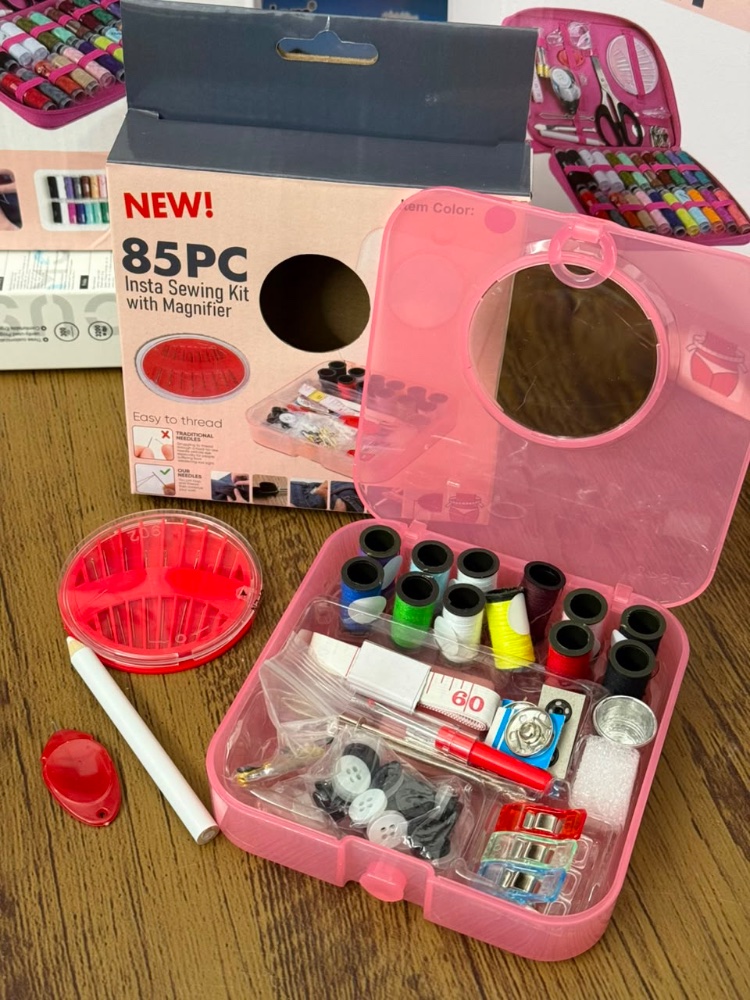 Kit de Costura 85 Pcs con Lupa
