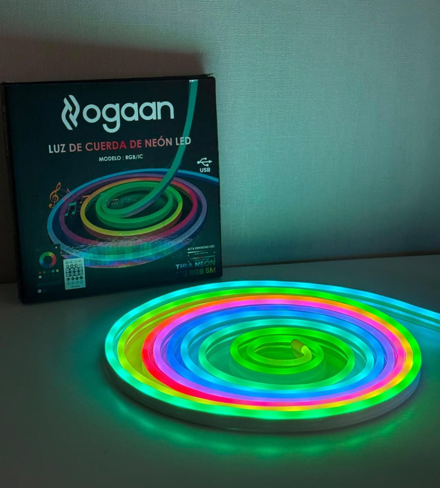 Tira Neon 5M con USB / Rgb-ic