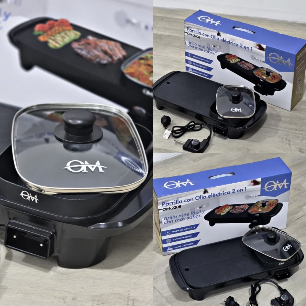 Parilla OM con Olla Electrica 2 en 1