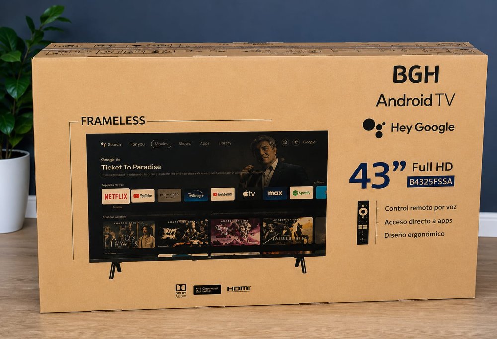 Smart TV Bgh 43´´ Android TV Full HD
