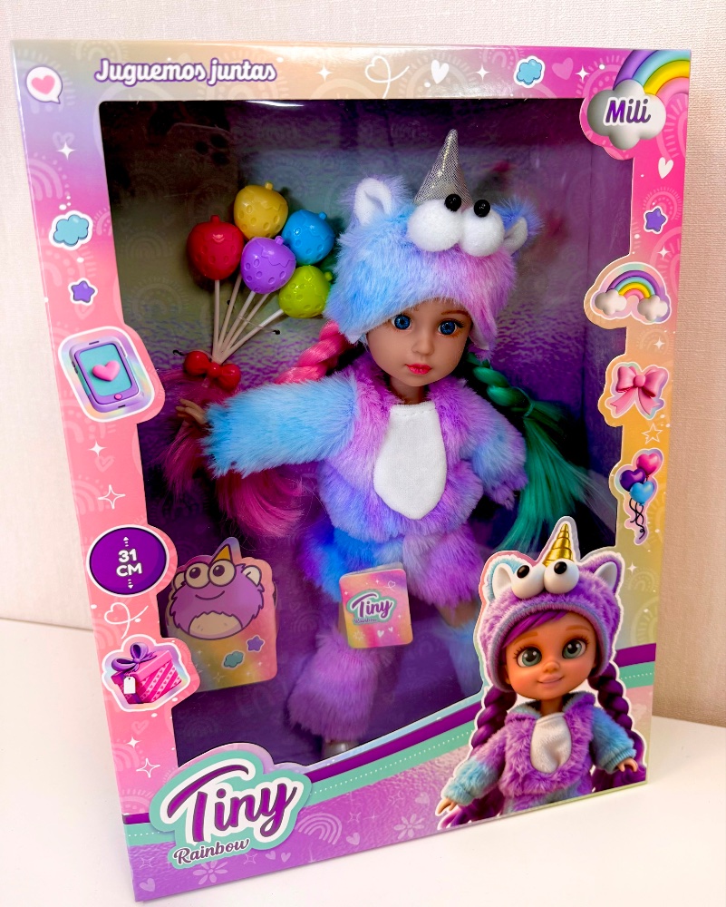Muñeca Tiny Rainbow Mili de 31cm