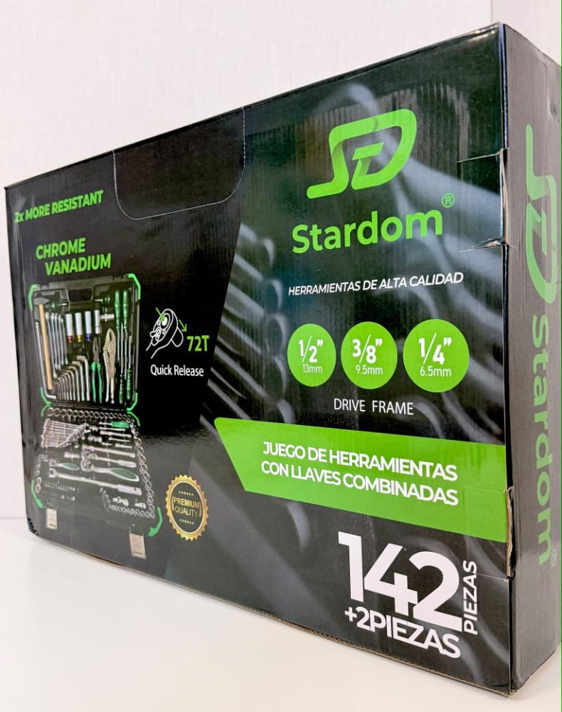 Caja de Herramientas 142+2 Pcs - SD0142