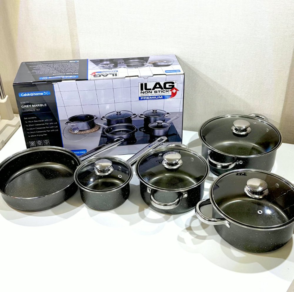 Set de Ollas 9 Pcs - Antihaderente / CG-S0002-B