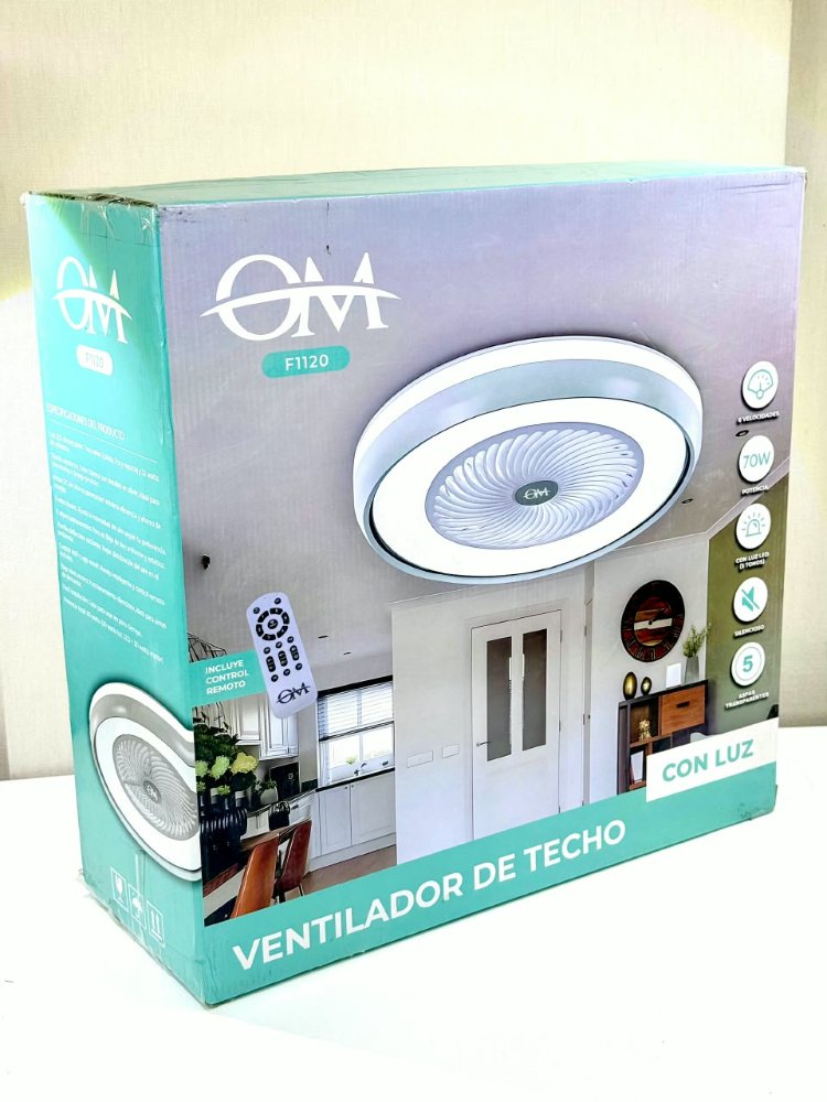 Ventilador de Techo con Luz LED