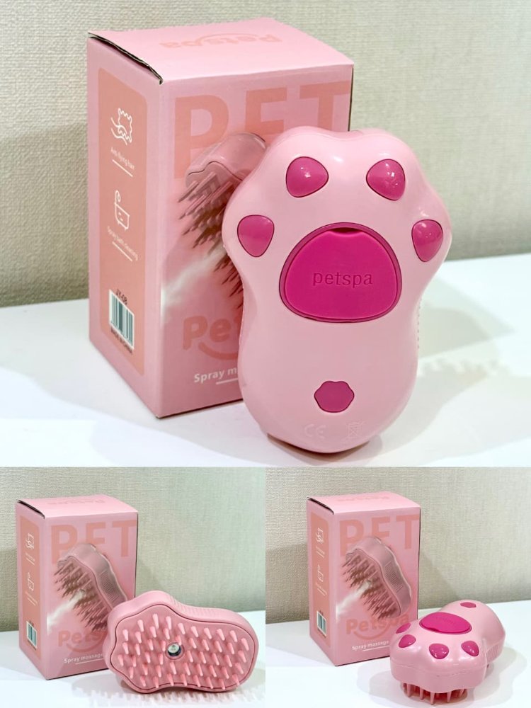 CEPILLO PARA MASCOTAS CON SPRAY