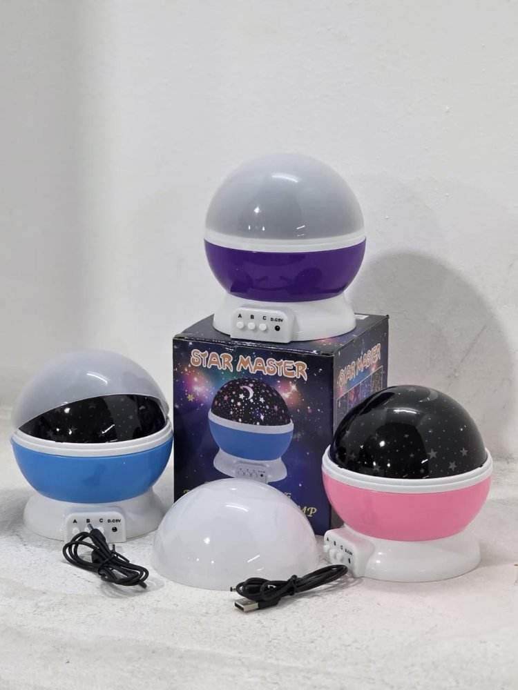 Lampara Proyector Luna y Estrella