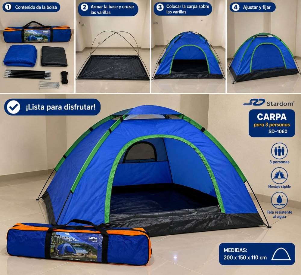 CARPA STARDOM PARA 3 PERSONAS /SD-1060