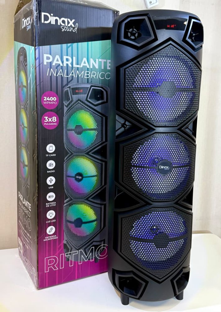 Parlante Bluetoot Portatil Ritmo 3x10´´