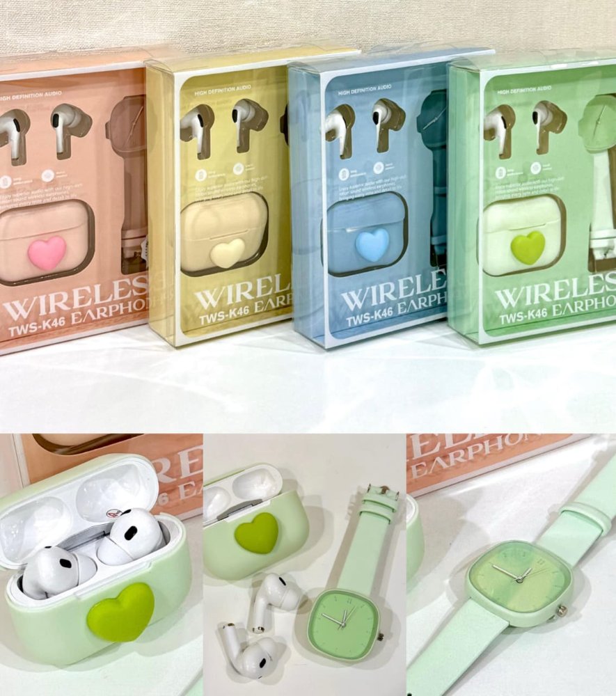 Auriculares Inalambricos + Reloj - Tws K46