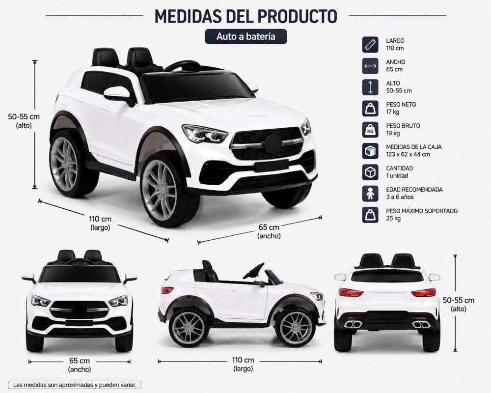Camioneta o Auto Mercedes Benz a Bateria