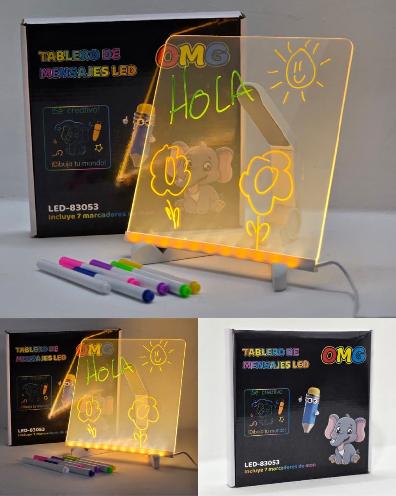 Pizarra con LED