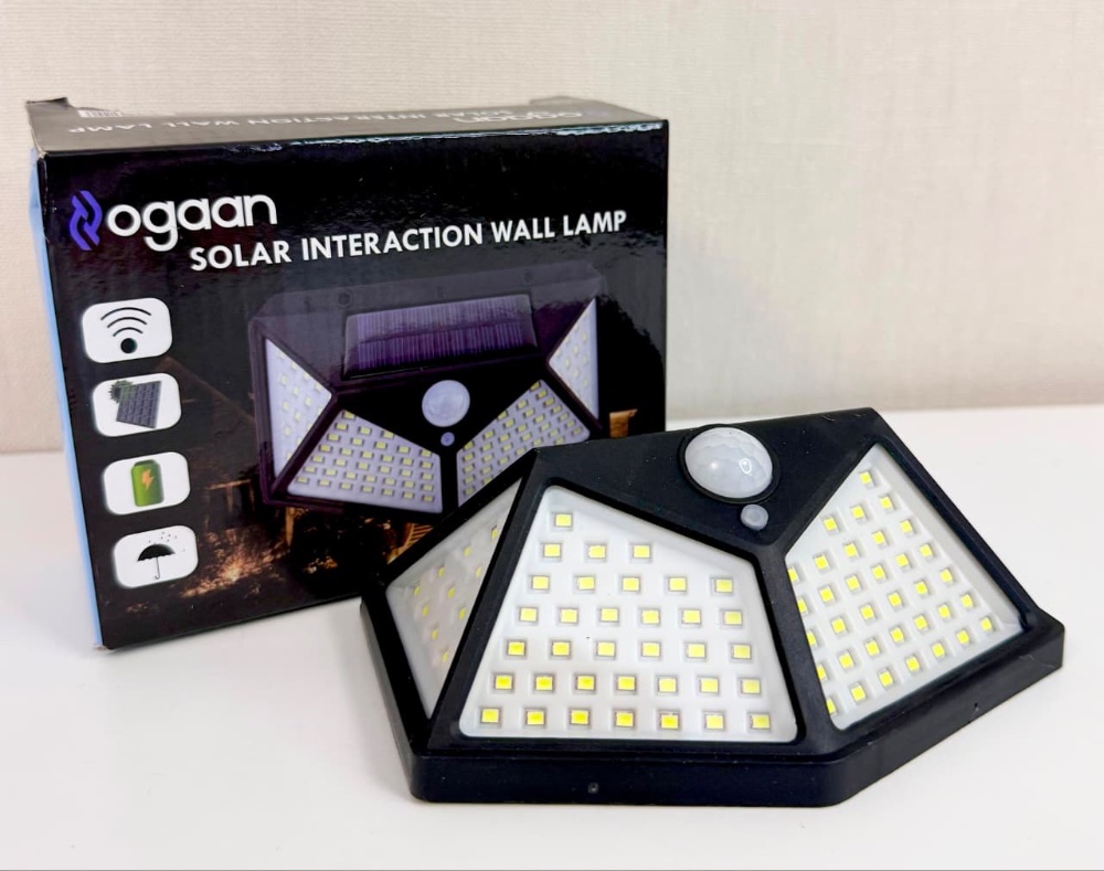 Lampara Solar LED con Sensor Oggan - Bk 100
