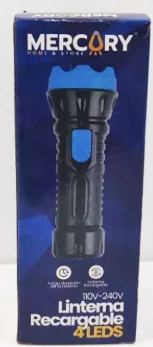 LINTERNA RECARGABLE 4 LED MERCURY