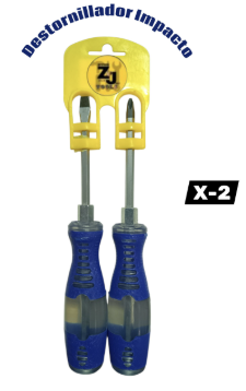 SET DESTORNILLADOR IMPACTO AZUL X 2