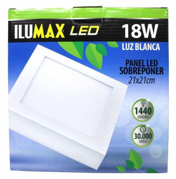 PANEL LED REDONDO SOBREPONER 18W VIVO