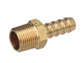 RACOR BRONCE MACHO PARA GAS DE 1/2 X 3/8