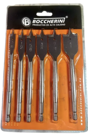 SET BROCA ESPADA BOCCHERINI X 6 PCS