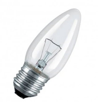 BOMBILLO CANDELABRO TRANSPARENTE