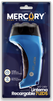 LINTERNA RECARGABLE 7 LED BLISTER