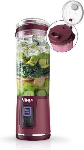 Ninja BC151CR Blast - Licuadora portátil, inalámbrica