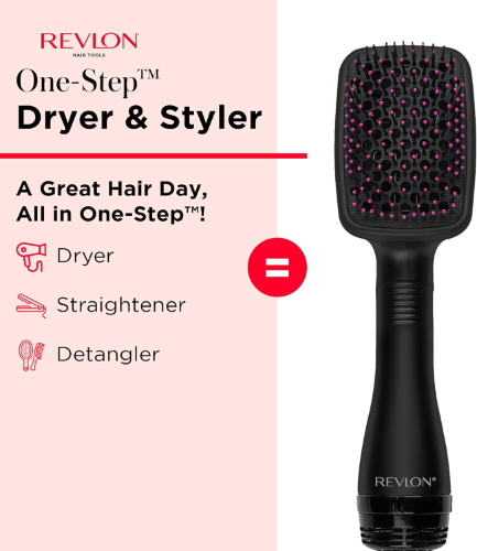 Cepillo y secador de salón para cabello, de Revlon