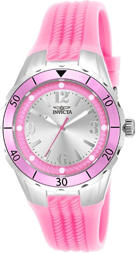 Invicta "Ángel Acero Inoxidable Casual de la mujer, color: rosa (Modelo: 17480)
