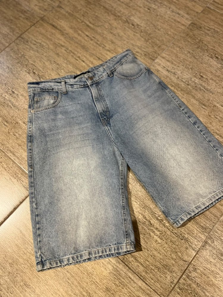 Bermuda Baggy jin's denim celeste