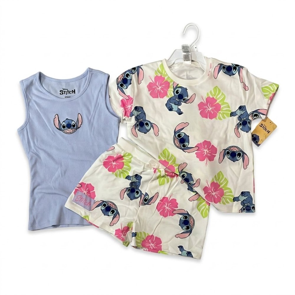 NIÑA, DISNEY, SET STICH-ANGEL-LILA, TALLA 10