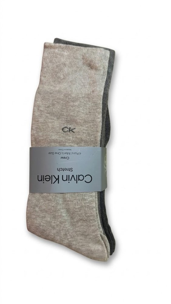 CALCETINES STRECHN CALVIN KLEIN CREW (4 PARES)