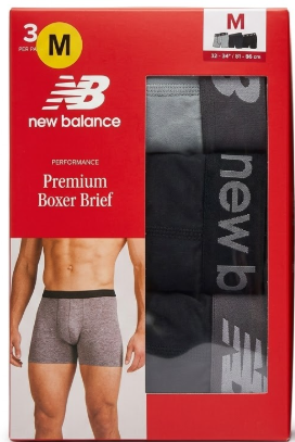 BOXERS NEW BALANCE, TALLA M, 3 PIEZAS