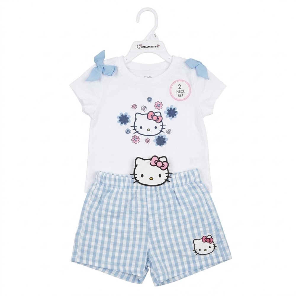 NIÑA: HELLO KITTY, SET DE 2 PIEZAS, TALLAS 2,3,4