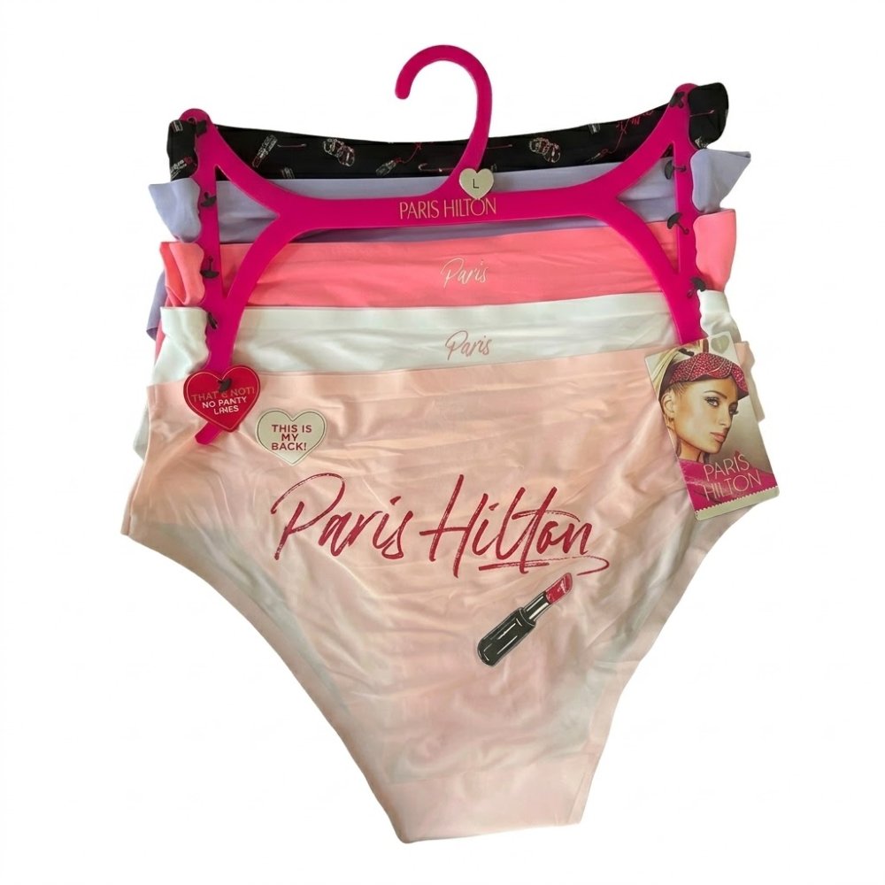 PANTIES SIN COSTURAS PARIS HILTON, PACK 5 UNIDADES, TALLA L