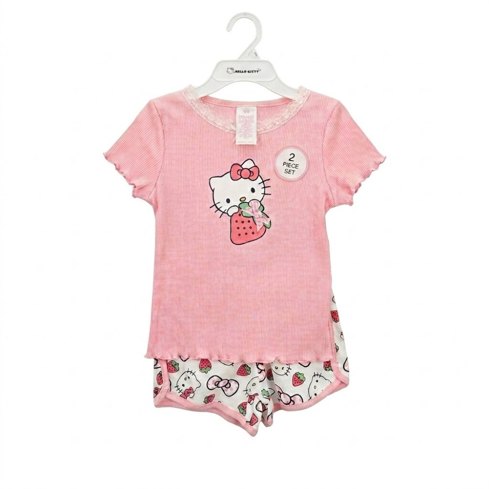 NIÑA; HELLO KITTY, SET DE 2 PIEZAS, TALLAS 4 Y 5/6