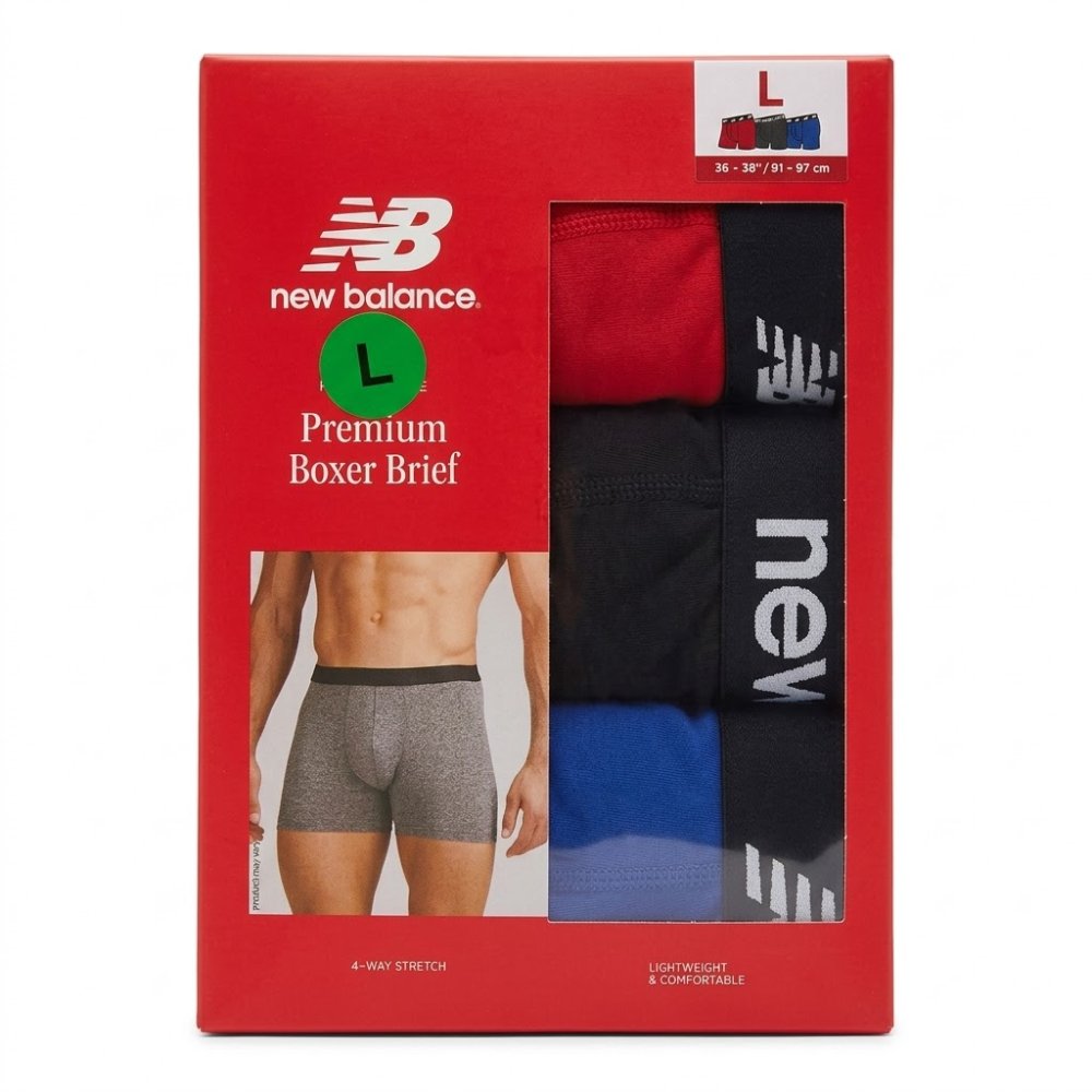 BOXER NEW BALANCE, TALLA L, 3 PIEZAS
