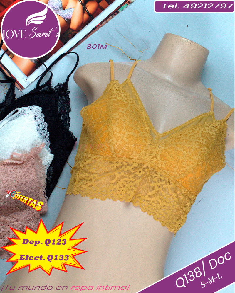 BRALET ENCAJE 801M