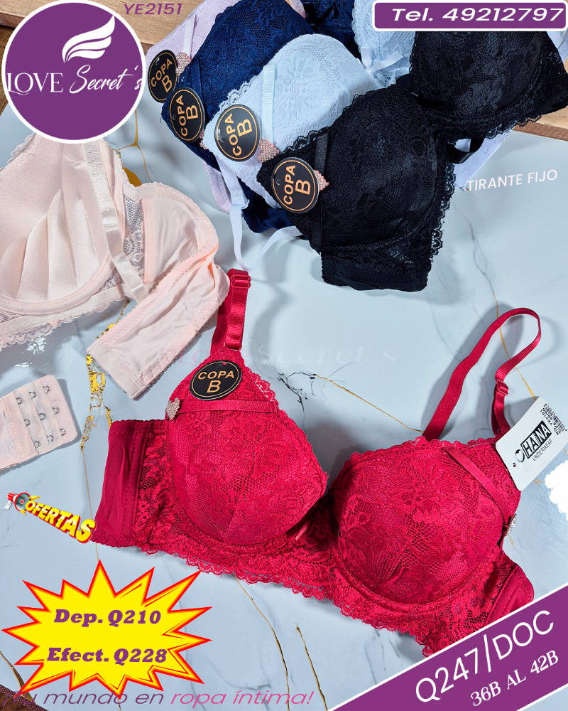 BRASIER B ENCAJE YE2151