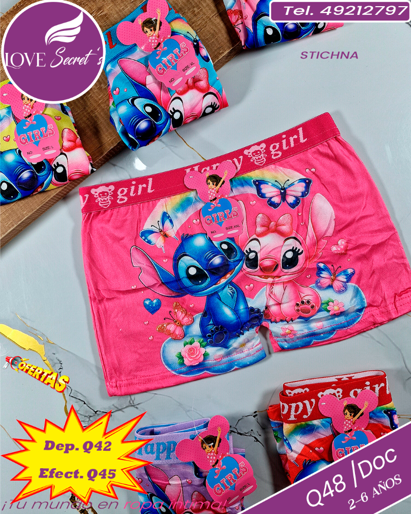 BOXER NIÑA STICH STICHNA