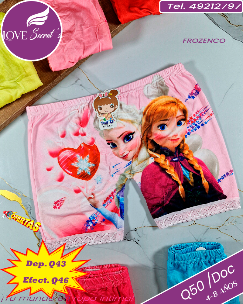 PANTALETA NENA CON ENCAJE FROZENCO