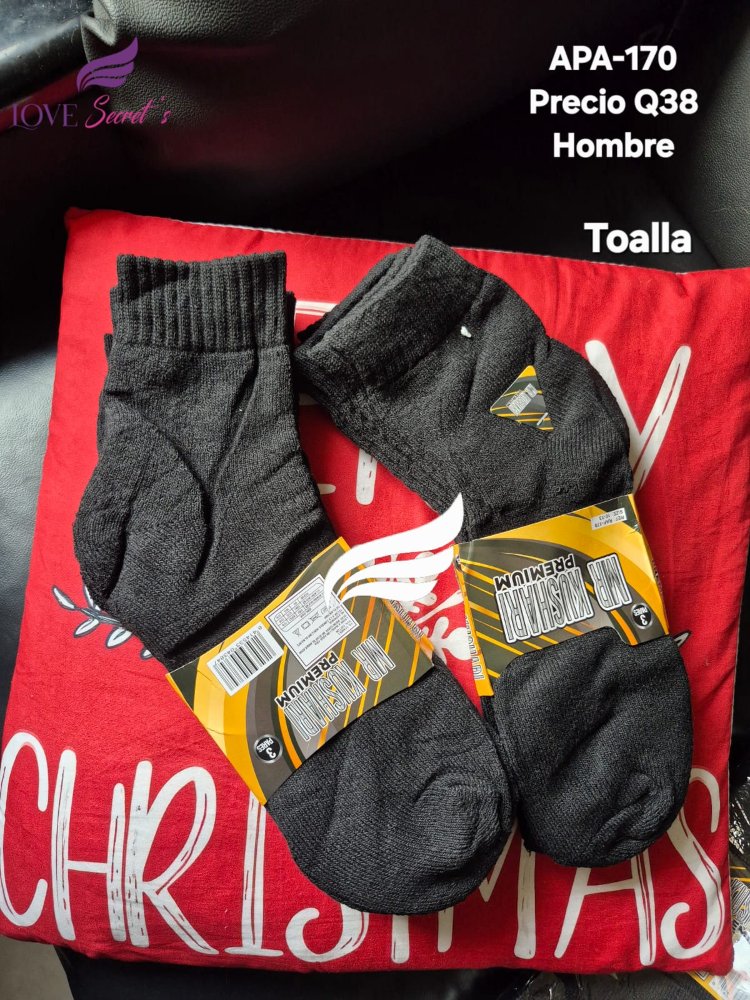 Calcetín toalla negro RAP-170