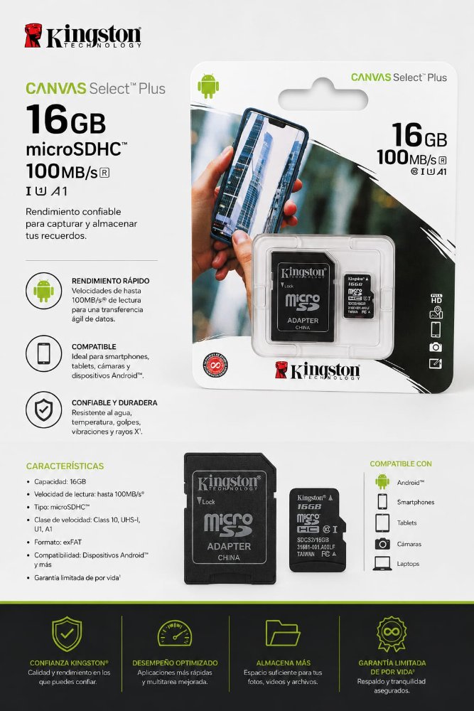 MEMORIA MICRO SD 16GB