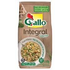 Arroz integral Gallo en bolsa 500 g.