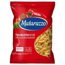Fideos Matarazzo tirabuzones N28
