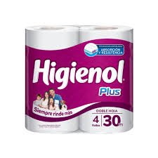 Papel hienico Higienol plus x4