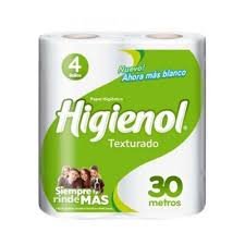 Papel higienico Higienol texturado x4