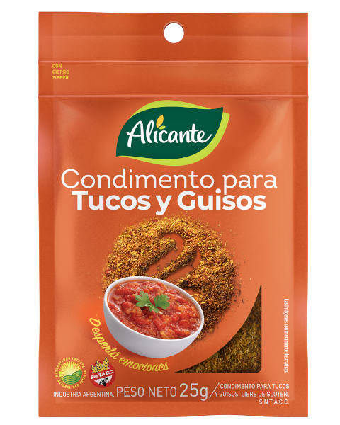 Condimentos para tucos y guisos