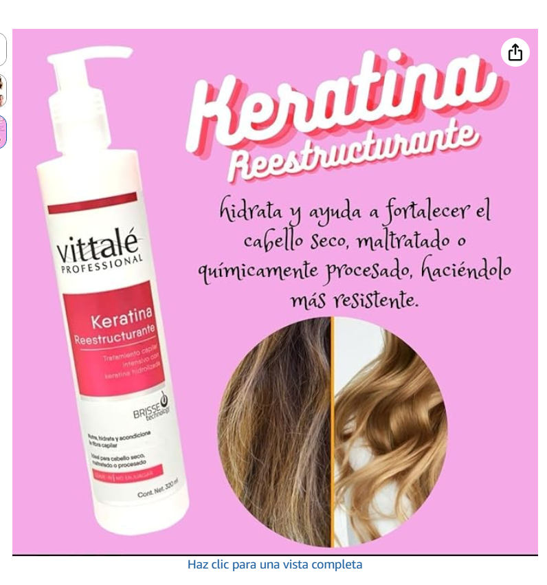 KERATINA VITTALE CAPILAR 320ML