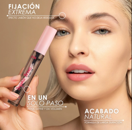 FIJADOR DE CEJAS EN GEL PINK UP ORGANIC BROWS