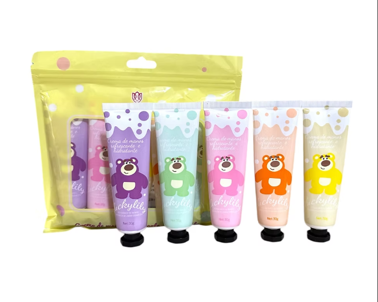 KIT 5 CREMAS PARA MANOS CON FRAGANCIAS